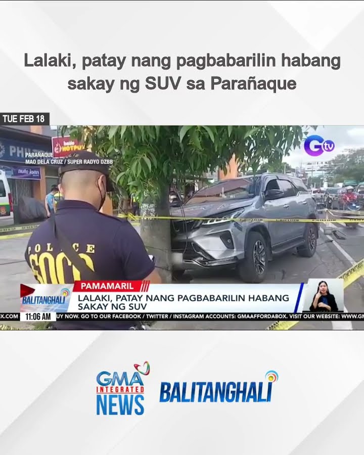 Lalaki, patay nang pagbabarilin habang sakay ng SUV sa Parañaque | Balitanghali