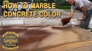 Marbling Concrete Color Hardener