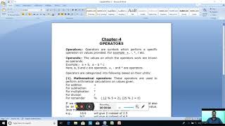 Date-4/5/2021. Class-8. Computer Applications. Ch-4, Operators. Part-1.