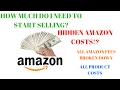 HOW MUCH MONEY TO START SELLING ON AMAZON| ALL FEES BROKEN DOWN!