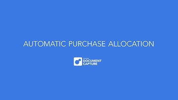 Setting up automatic purchase allocation in Continia Document Capture