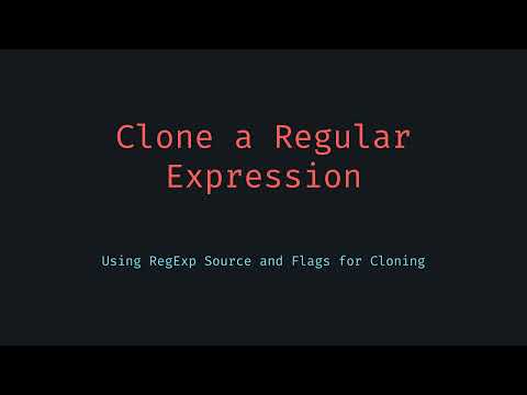 Clone Regular Expression