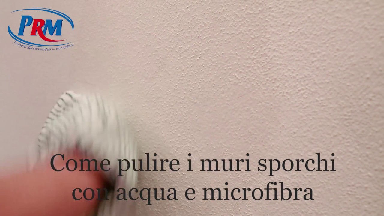 Come pulire un muro sporco solo con acqua youtube Come pulire i muri