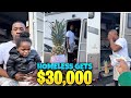 Millionaire blessed homeless man with 30000 and his story made me cry