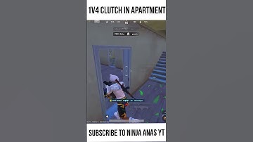 1 v 4 DBS Clutch in Apartment PUBG Mobile #Shorts #lolzzzgaming #youtubeshorts