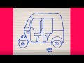Esay  drawing moto  bajaj step by step || sidee loo sawira moto bajaj