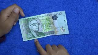 The Mauritius 200 rupees note