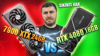 AMD BU SEFER BAŞARMAYA BAŞLADI | Sapphire RX 7900 XTX 24GB vs RTX 4080 16GB 🔴