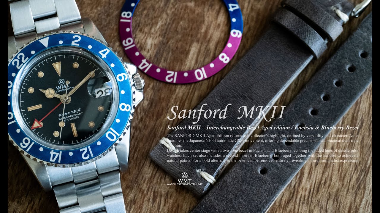 WMT Sanford MKII – Interchangeable Bezel / Fuchsia & Blueberry