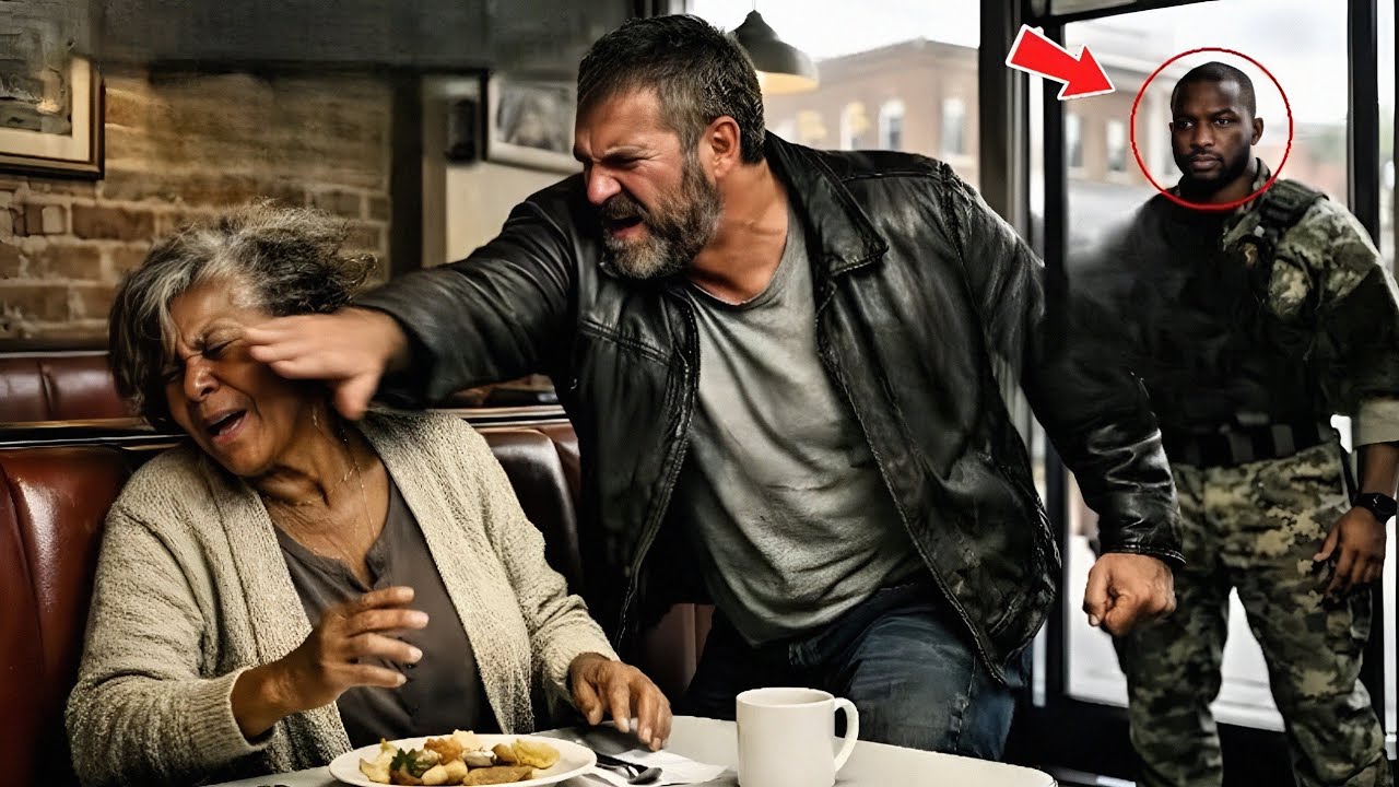 Il Gifle Une Femme Noire Âgée Dans Un Restaurant… Il Ignore Que Son Fils Est Un Navy SEAL