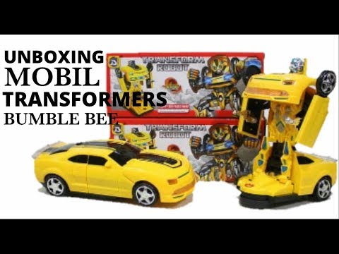 Mainan anak mobil remot yang bisa berubah menjadi robit transformer seru banget, dengan menekan satu. 