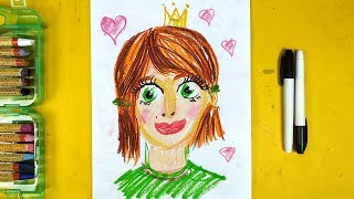 Как нарисовать Портрет МАМЫ - урок рисования от РыбаКит