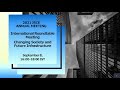 2021年度 国際ラウンドテーブルミーティング “Changing Society and Future Infrastructure” 【日本語通訳】