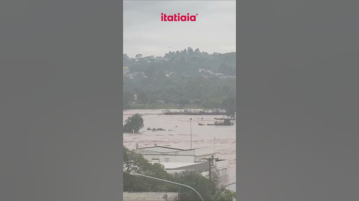 IMPRESSIONANTE: BALSA BATE EM PONTE NO RIO GRANDE DO SUL