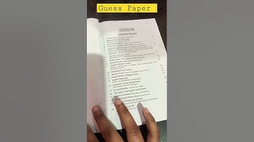 BA Part 3 English Honours Guess Paper 8 ( BRABU ) paper 8📚📖