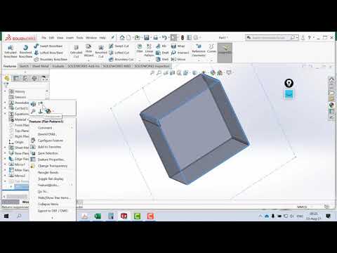 SolidWorks Tutorial - Sheet Metal (Kerry Box)  (บรรยายไทย)
