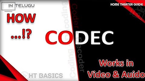 How CODEC works in Video & Audio...? | Basic Level  | HT Basics - EP:09 (Telugu)