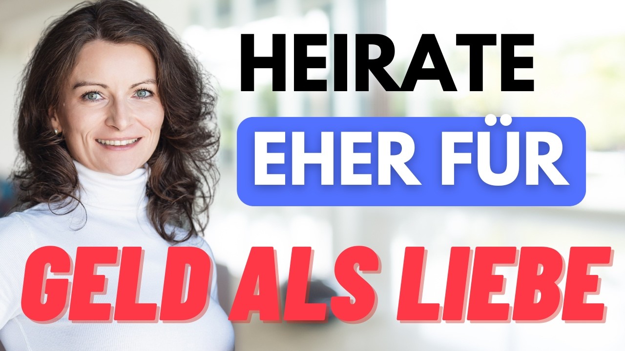Heirate eher für Geld als für die Liebe - YouTube