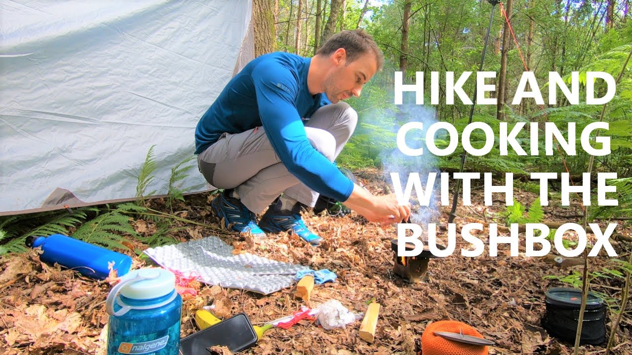 Hiking, Setting up a Tarp and Cooking with the Bushbox I Hiking in the Hot Weather
