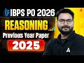 IBPS PO 2026 Reasoning | Reasoning 2025 Previous Year Paper | By Sourav Sir