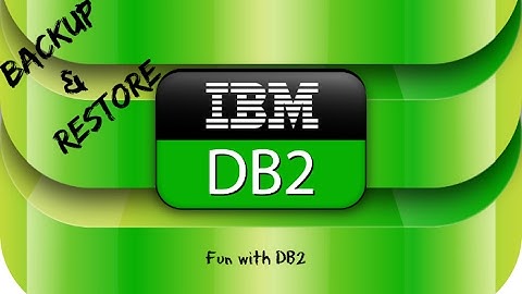 DB2 Basics Tutorial Part 16 -  Backup and Restore