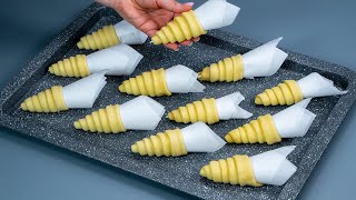 How to make perfect croissants using puff pastry! A trick with baking paper!