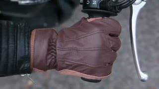 Biltwell Work Gloves Chocolate - Deadbeatcustoms.com