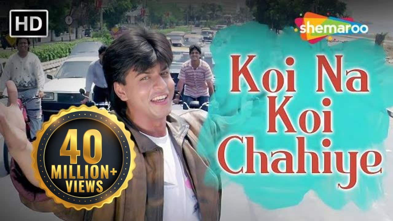 Koi Na Koi Chahiye Pyar Karne Wala HD  Deewana Song  Shahrukh Khan  Filmigaane