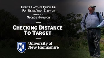 Quick Tips For Using Your Sprayer:  Checking Boom Sprayer Distance to Target