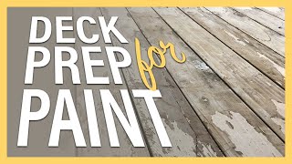 Saturday Projects™.com | Deck Prep for Paint - prepping a wood deck for paint tips and tricks how to