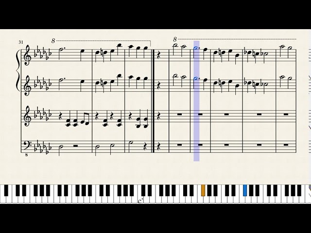 ピアノ楽譜 連弾ねこふんじゃった パート別右 左あり Youtube