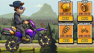 Motocross FULLY UPGRADED - Hill Climb Racing 2 Gameplay screenshot 5