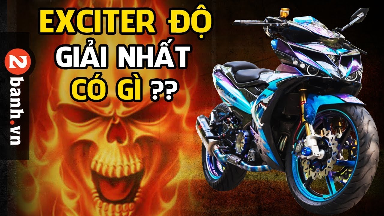 Exciter 150 độ nội công kết hợp ngoại hình moto pkl kèm cánh gió cực độc   Motosaigon