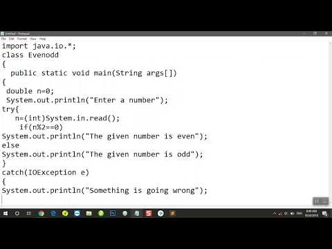 Even odd programe in java || how to find even odd number in java || calculate even odd number