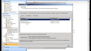 Disable and Remove RSS Feed Support in Outlook 2007