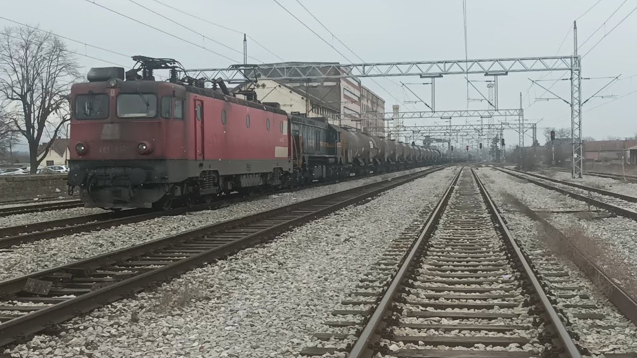 SKG 461-107 & SKG 661-118 ON MIX OF FREIGHT CARS SLOWLY PASSING STATION Aleksinac | 01.02.2026.