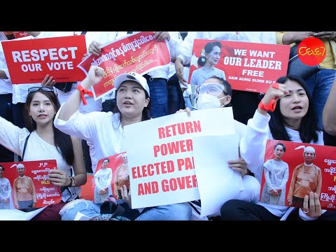 တပ်မတော်အာဏာသိမ်းမှုကို အနုပညာရှင်များက ဆန့်ကျင်ဆန္ဒပြ