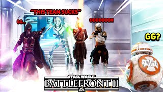 Star Wars Battlefront 2 SALTY Players & Funny Moments in Heroes VS Villains! (Battlefront 2)