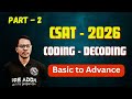 . "Coding Decoding Part 2 | High Level Tricks for SSC, Banking, CSAT | Must Watch!"