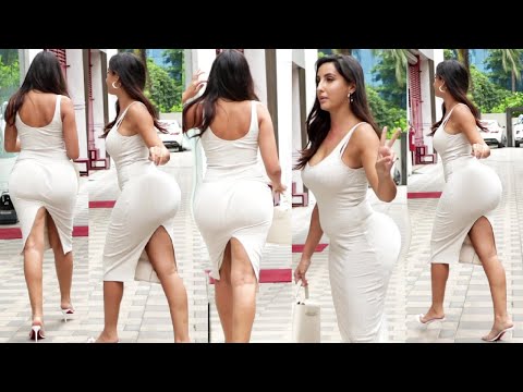 Nora Fatehi Looking Very Hot & Attractive In In White Bodycon Outfit | Paani Paani Ho Gaye