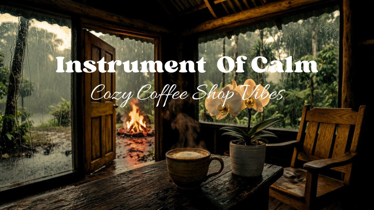 Jazz Cafe Vibes — Relaxing Smooth Jazz with Fireplace Sounds for Study & Sleep