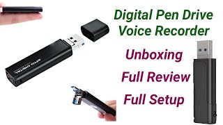 Spy Voice Recorder Pen Drive | Mini Hidden Audio Recorder