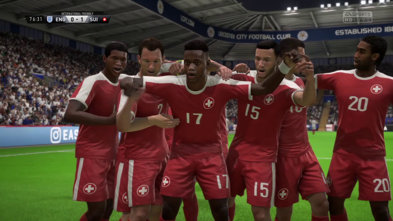 England 0-1 Switzerland - 0-1 GOAL: Edimilson Fernandes