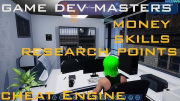 Game Dev Masters How to get Money, Skills and Research Point with Cheat Engine