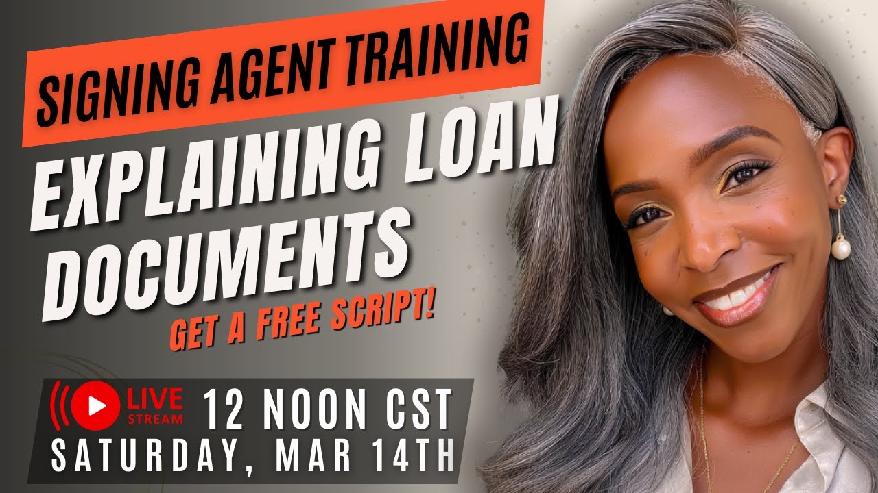 Signing Agent Training - Explaining Loan Documents! - YouTube
