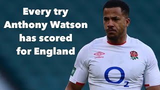 Every try Anthony Watson has scored for England | Anthony Watson Highlights