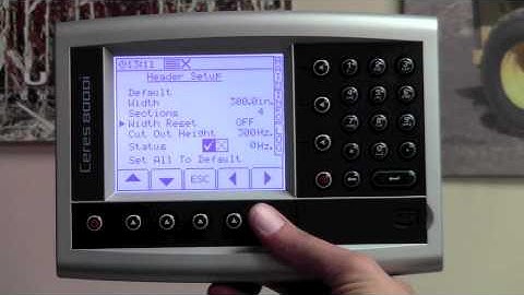 Loup 8000i Yield Monitor Initial Setup