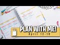 PLAN WITH ME! | April 12-18 | Plum Paper Vertical Priorities