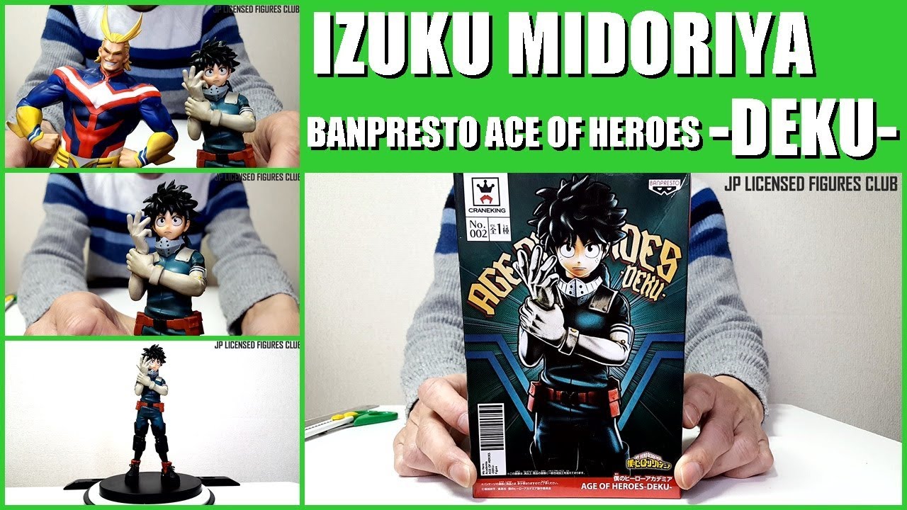 Izuku Midoriya Figure Age Of Heroes Deku Banpresto Unboxing Youtube
