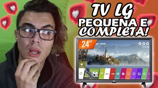 TV LG "24" POLEGADAS, PEQUENA, COMPLETA E PODEROSA!